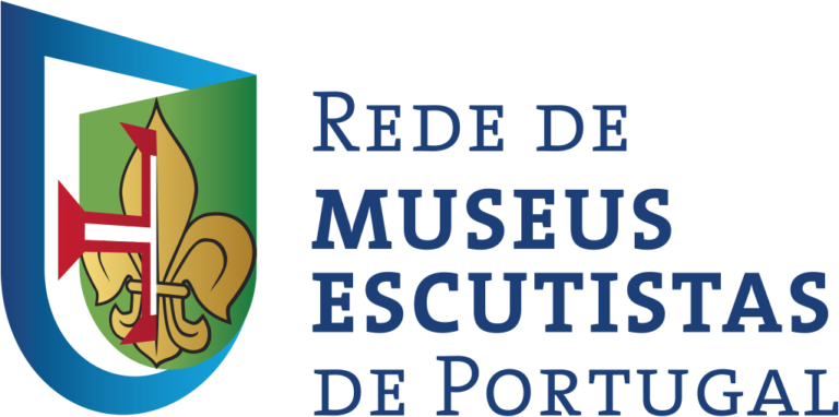 Logótipo da Rede de Museus Escutistas de Portugal, versão horizontal